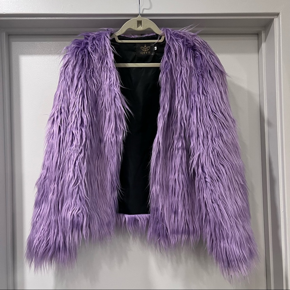 Lavender haze shaggy jacket